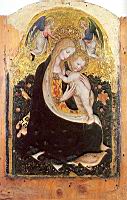 Vierge couronnee a l'Enfant, de Pisanello